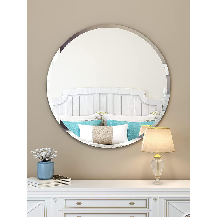 Round Beveled Bathroom Mirror Everything Bathroom